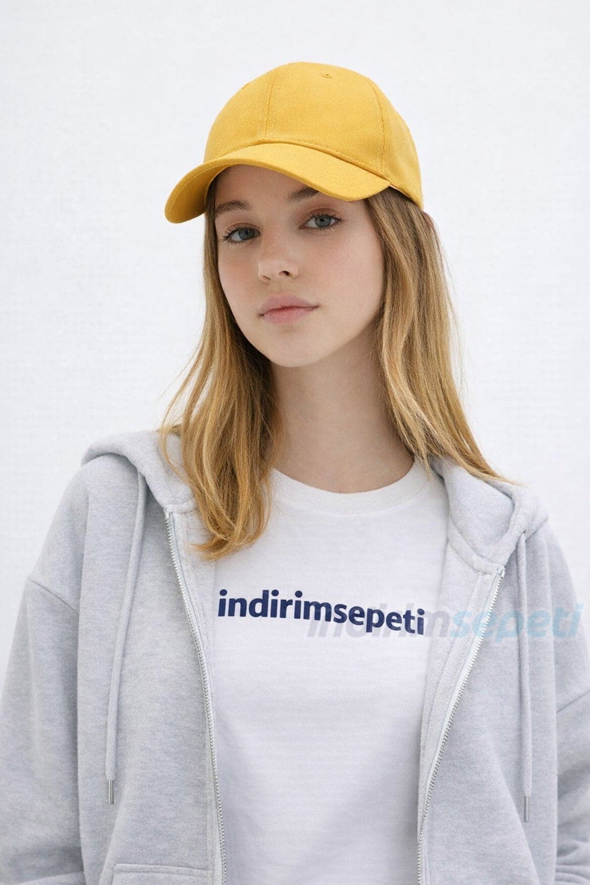 Unisex Sarı Kep Şapka Ayarlanabilir Spor Günlük Model