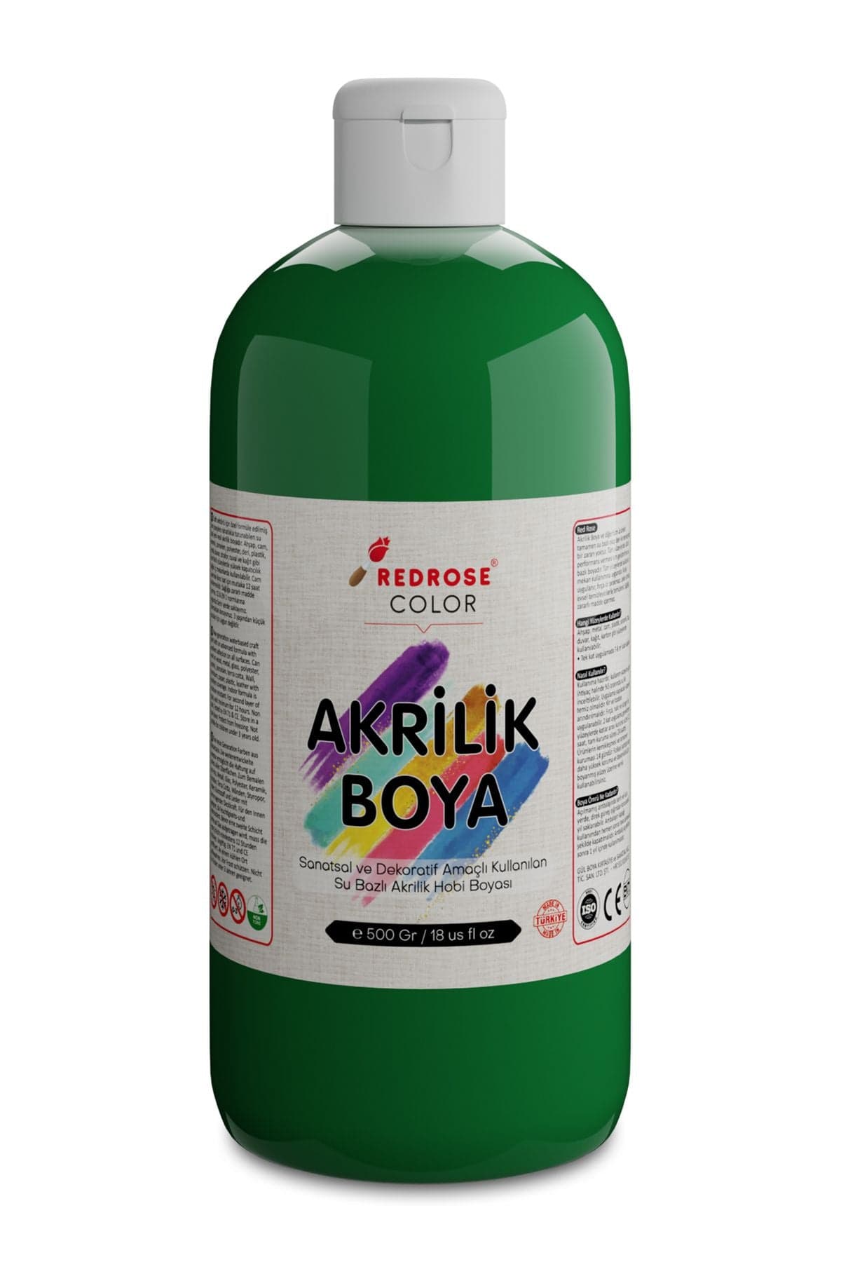 Yeşil Akrilik Boya 500 gr