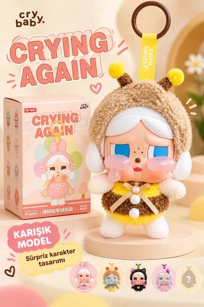 Cry Baby Crying Again Peluş Anahtarlık – Karışık Model Sevimli Çanta Süsü - 2