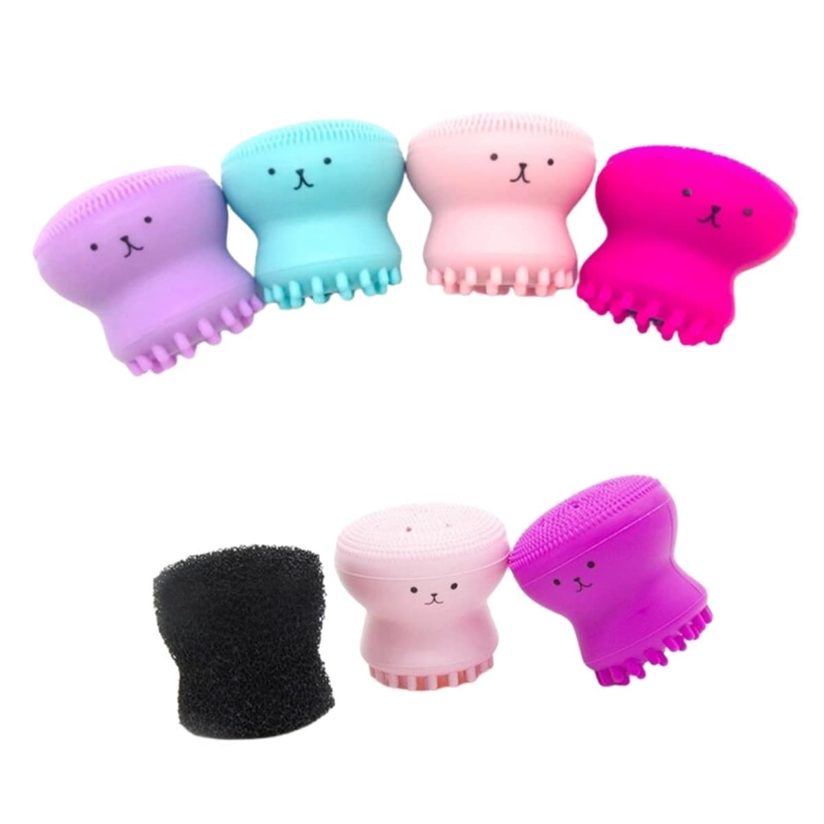 TrdStore® Peeling Etkili Mini El Yüz Cilt Temizleme Fırçası Silikon Temizlenmesi Kolay Siyah Nokta - Detay