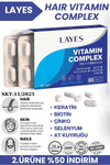 Vitamin Complex 60 Tablet Biotin Keratin Çinko D3 At Kuyruğu Selenyum Folik Asit Saç Vitamini