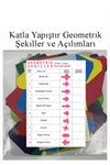 Katla Yapıştır Geometrik Şekiller ve Açılımları Seti 1 Paket Geometrik Cisimler