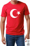 Ay Yıldız Genç Yetişkin Kısal Kol T-shirt  Ay Yıldızlı ve 23 Nisan 29 Ekim 10 Kasım Gösteri T-shirt