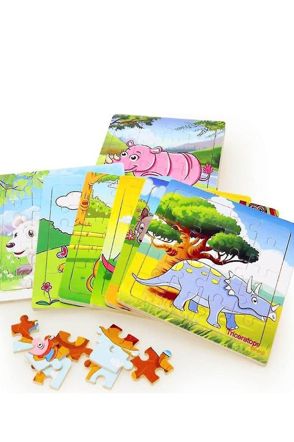 Ahşap Puzzle Ve Yapboz 15 Parça 3'lü Set Çocuk Puzzle & Yapboz Eğitici Oyuncaklar