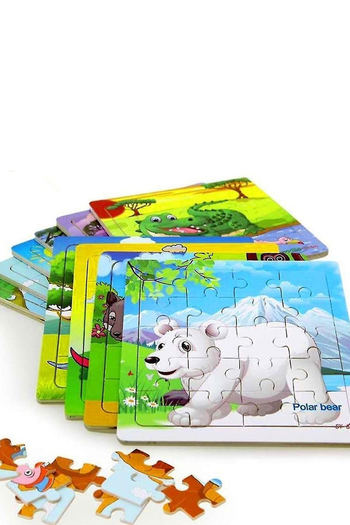 Ahşap Puzzle Ve Yapboz 15 Parça 3'lü Set Çocuk Puzzle & Yapboz Eğitici Oyuncaklar