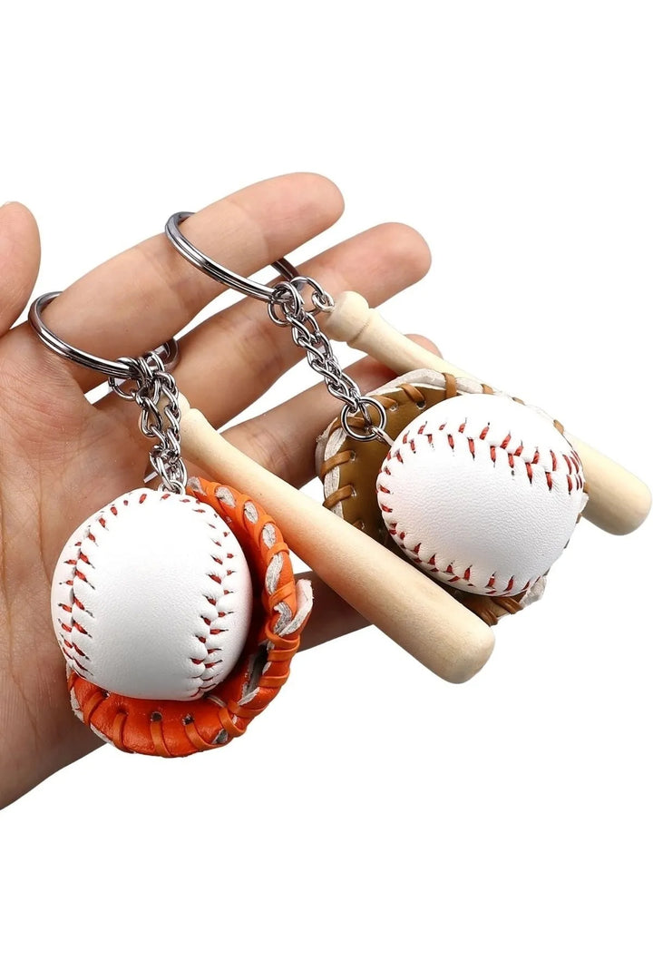 Gerçekçi Beyzbol Tasarımlı Şık Anahtarlık Kolye Çanta Süsü Baseball Keychain