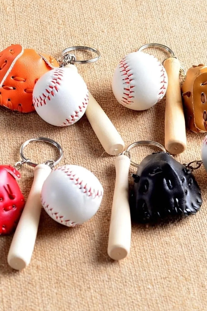 Gerçekçi Beyzbol Tasarımlı Şık Anahtarlık Kolye Çanta Süsü Baseball Keychain