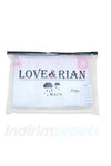 Kalite Unisex Yağmurluk Cepli Dayanıklı Love Rain Taşıma Çantalı L