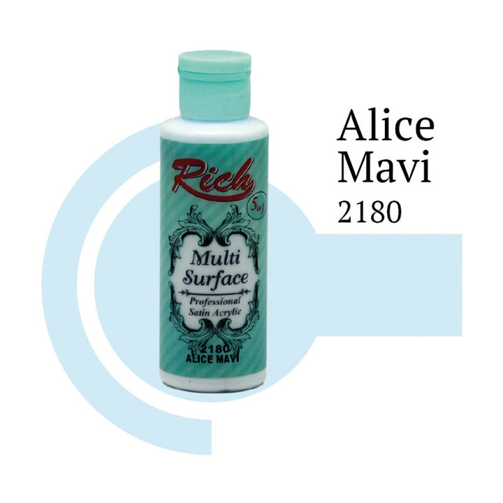 Rich Multi Surface 2180 ALICE MAVİ Akrilik Boya 120cc