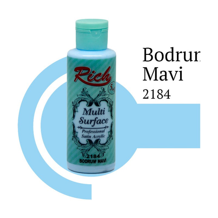 Rich Multi Surface 2184 BODRUM MAVİ Akrilik Boya 120cc